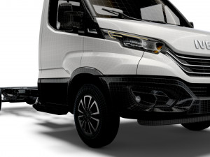 iveco daily single cab l4 chassis 2022 3D 模型