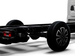 iveco daily single cab l4 chassis 2022 3D 模型