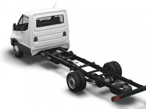 iveco daily single cab l5 chassis 2022 3D Model