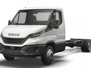 iveco daily single cab l5 chassis 2022 3D Model