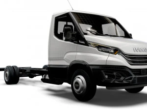 iveco daily single cab l5 chassis 2022 3D Model