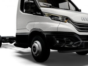 iveco daily single cab l5 chassis 2022 3D Model