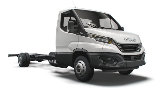 iveco daily single cab l6 chassis 2022 3D मॉडल .c4d .max .obj .3ds .fbx .stl .blend 