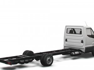 iveco daily single cab l6 chassis 2022 3D मॉडल
