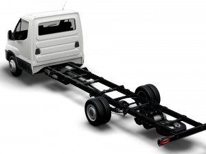 iveco daily single cab l6 chassis 2022 3D मॉडल