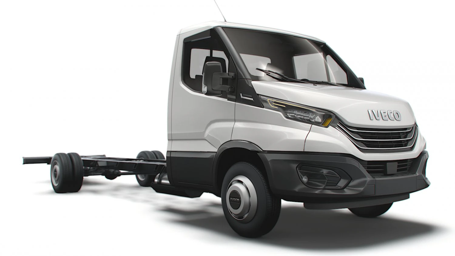 iveco daily single cab l7 chassis 2022 3D Model .c4d .max .obj .3ds .fbx .stl .blend