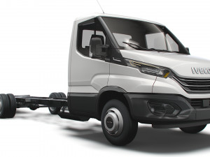 iveco daily single cab l7 chassis 2022 3D Model