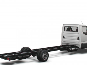 iveco daily single cab l7 chassis 2022 3D Model