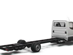 iveco daily single cab l7 chassis 2022 3D Model