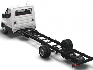 iveco daily single cab l7 chassis 2022 3D Model