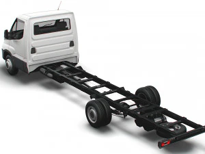 iveco daily single cab l7 chassis 2022 3D Model