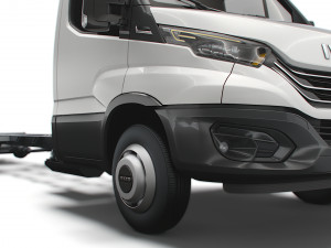 iveco daily single cab l7 chassis 2022 3D Model