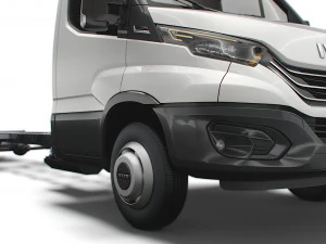 iveco daily single cab l7 chassis 2022 3D Model