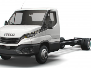 iveco daily single cab l7 chassis 2022 3D Model
