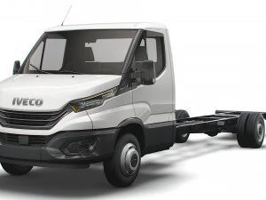 iveco daily single cab l7 chassis 2022 3D Model