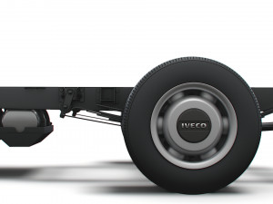 iveco daily single cab l7 chassis 2022 3D Model