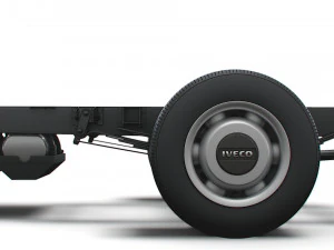iveco daily single cab l7 chassis 2022 3D Model