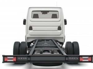 iveco daily single cab l7 chassis 2022 3D Model
