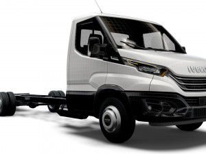 iveco daily single cab l7 chassis 2022 3D Model