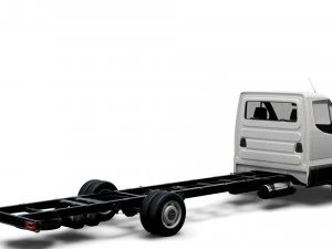 iveco daily single cab l7 chassis 2022 3D Model
