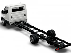 iveco daily single cab l7 chassis 2022 3D Model