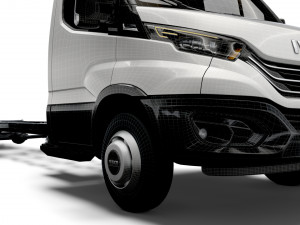 iveco daily single cab l7 chassis 2022 3D Model