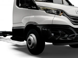 iveco daily single cab l7 chassis 2022 3D Model