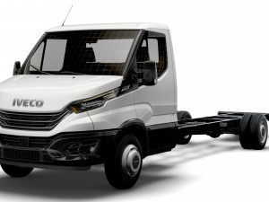 iveco daily single cab l7 chassis 2022 3D Model