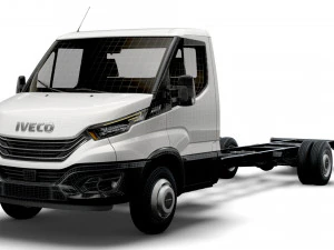iveco daily single cab l7 chassis 2022 3D Model