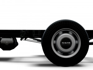 iveco daily single cab l7 chassis 2022 3D Model