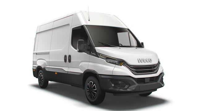 iveco daily van l2h2 2022 3D Модель .c4d .max .obj .3ds .fbx .stl .blend 