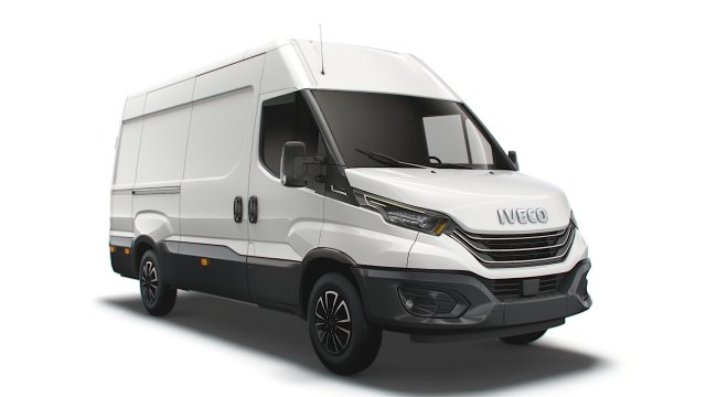 iveco daily van l3h2 2022 3D Model .c4d .max .obj .3ds .fbx .stl .blend 