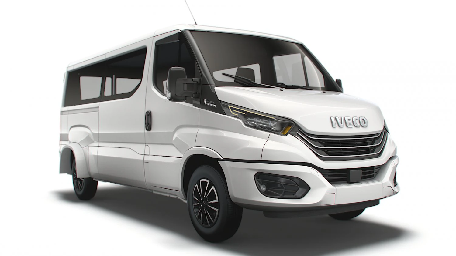 iveco daily window van l2h1 2022 3D Model .c4d .max .obj .3ds .fbx .stl .blend 