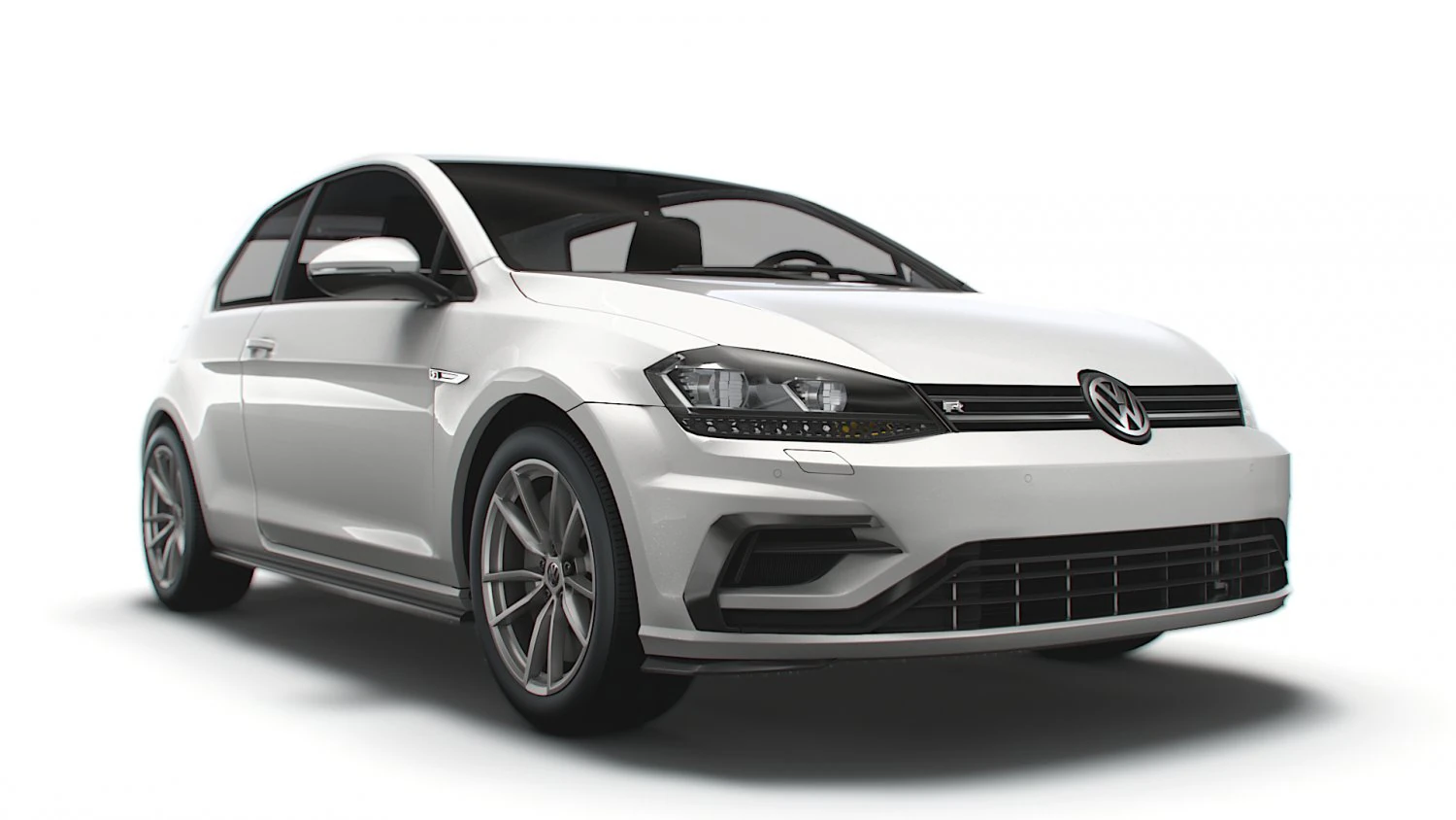 Volkswagen Golf R 3door Typ 5G 2017 3D Model .c4d .max .obj .3ds .fbx .stl .blend
