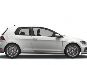 Volkswagen Golf R 3door Typ 5G 2017 3D Model
