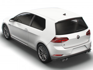 Volkswagen Golf R 3door Typ 5G 2017 3D Model