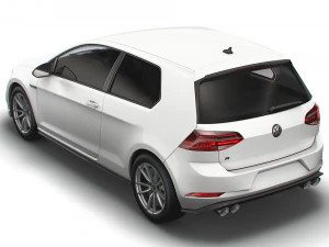 Volkswagen Golf R 3door Typ 5G 2017 3D Model