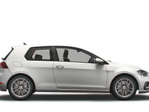 Volkswagen Golf R 3door Typ 5G 2017 3D Model