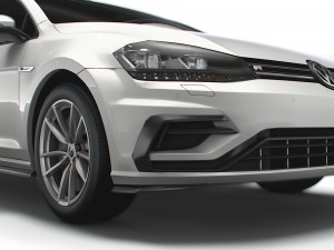 Volkswagen Golf R 3door Typ 5G 2017 3D Model