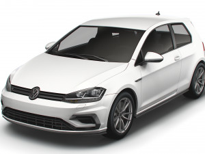 Volkswagen Golf R 3door Typ 5G 2017 3D Model