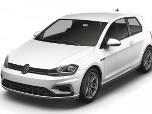 Volkswagen Golf R 3door Typ 5G 2017 3D Model