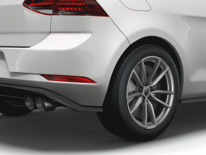 Volkswagen Golf R 3door Typ 5G 2017 3D Model