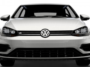Volkswagen Golf R 3door Typ 5G 2017 3D Model