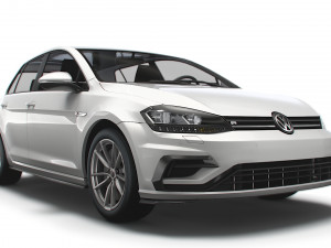 Volkswagen Golf R 5door Typ 5G 2017 3D Model