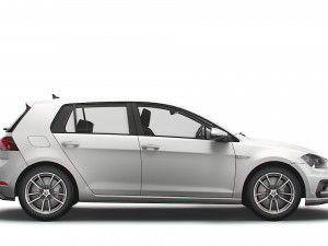 Volkswagen Golf R 5door Typ 5G 2017 3D Model