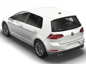 Volkswagen Golf R 5door Typ 5G 2017 3D Model