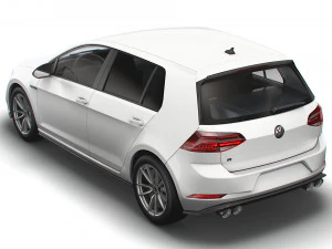 Volkswagen Golf R 5door Typ 5G 2017 3D Model