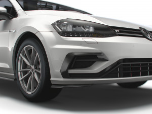 Volkswagen Golf R 5door Typ 5G 2017 3D Model
