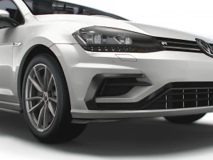 Volkswagen Golf R 5door Typ 5G 2017 3D Model