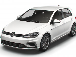 Volkswagen Golf R 5door Typ 5G 2017 3D Model
